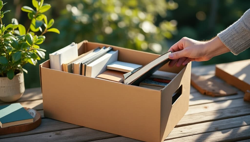 Boîte de rangement en carton : solution pratique et écologique
