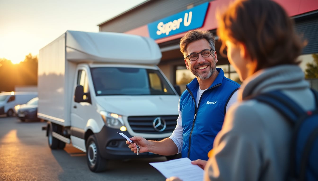 Illustration: Comment fonctionne la location de véhicule utilitaire chez Super U ?