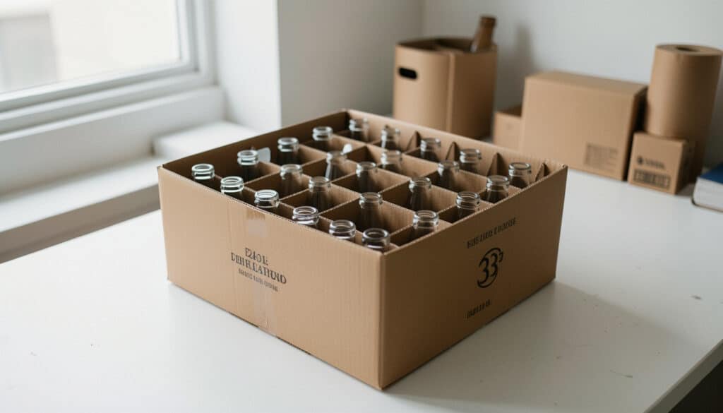 Caisse carton pour 24 bouteilles de 33 cl : bien choisir