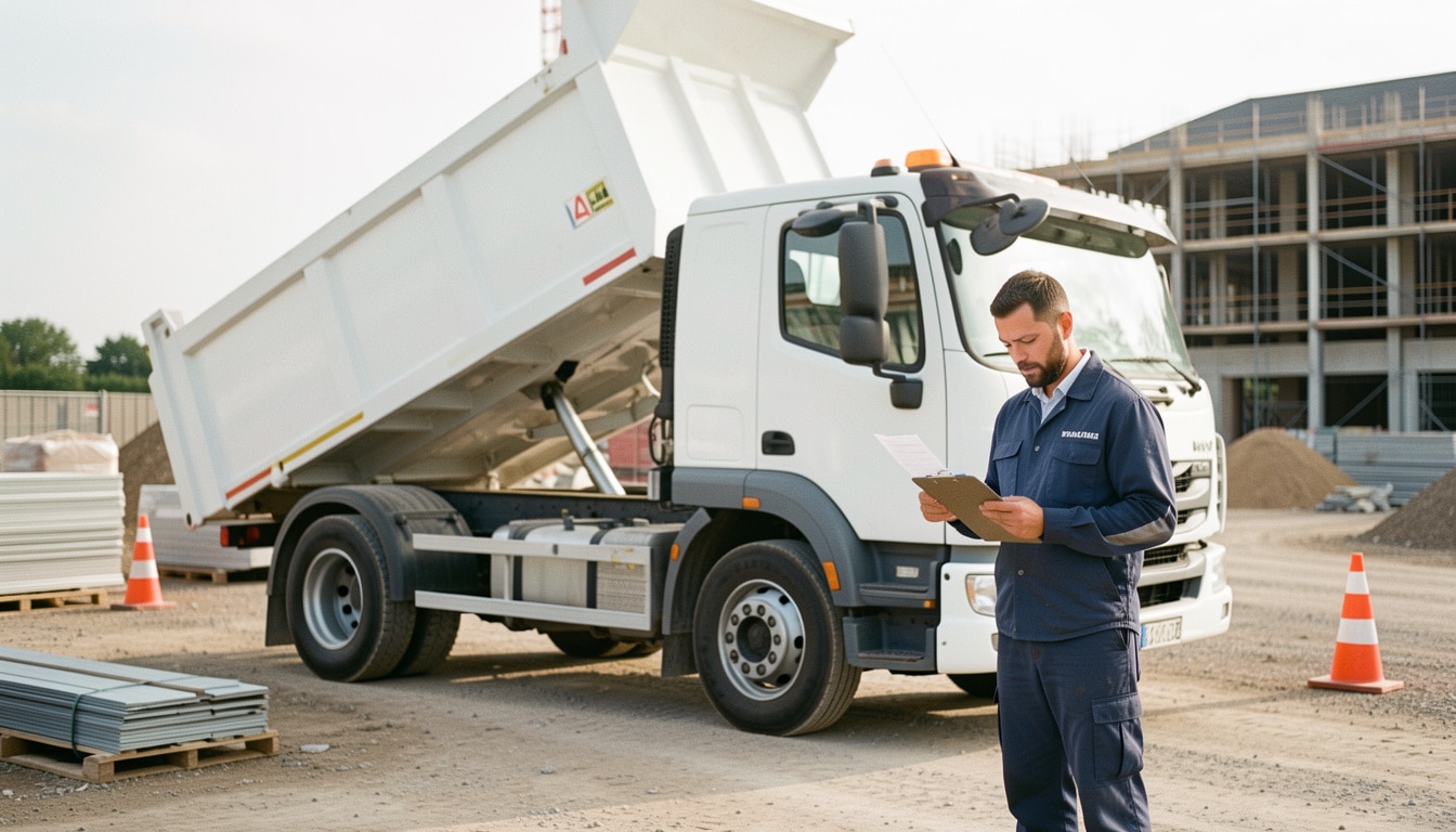 Location longue durée d’un camion benne : bien choisir