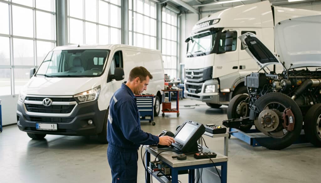 Entretien des véhicules de transport professionnel