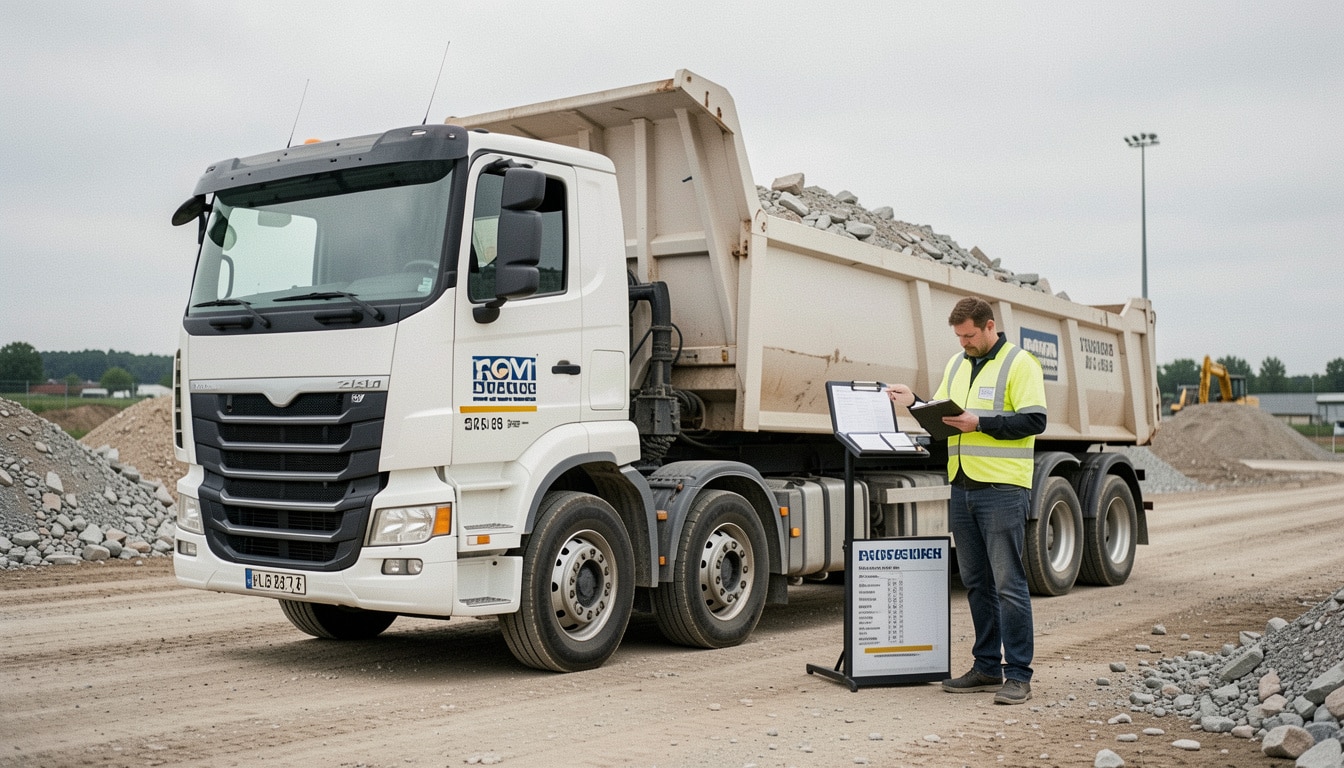 Charge utile d’un camion benne : calcul et limites